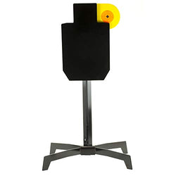Birchwood Casey World of Targets Silhouette, 6" Hostage Paddle, 1/2" AR500 Steel, Two Piece Base, 1 Target 47440, UPC : 029057474404
