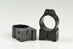 Warne 4007477 1" Tikka Permanently Attached - High Matte Rings