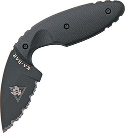 KA-BAR 1481 TDI Law Enforcement Serrated Edge Knife,Small,Black