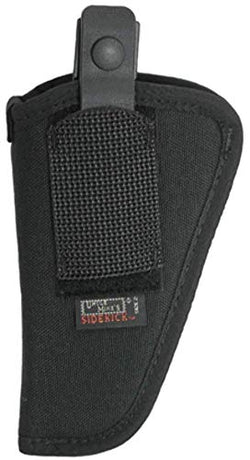 Uncle Mike's Sidekick Ambidextrous Hip Holster, Black, 3-4in BBL Medium/Large Revolvers MO70020