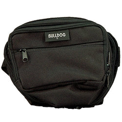 Bulldog Cases Black Fanny Pack with Black Trim (Medium)
