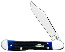 CASE XX WR Pocket Knife Navy Blue Rogers Corn Cob Jigged Bone Mini Copperlock Item #2864 - (61749L SS) - Length Closed: 3 5/8 Inches