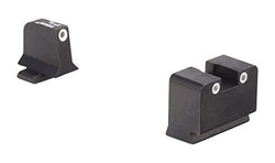 Trijicon Night Sights/Suppressor Sights/Sig Sauer Bright & Tough Night Sight Suppressor Set with White Front, White Rear & Green Lamps for Sig Sauer .40 & .45