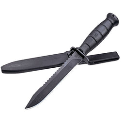 Glock OEM Field Knife 6.5" Fixed Blade with Root Saw, Grey