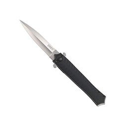 CRKT Xolotl EDC Folding Pocket Knife: Everyday Carry Gentleman's Folder, Single Edge Spearpoint Blade with Satin Finish, Flipper Open, Liner Lock 2265
