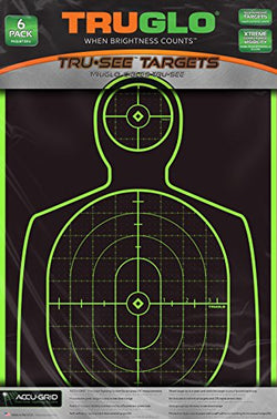 TRUGLO TRU-See Reactive Splatter Handgun Target, 6-Pack, Green