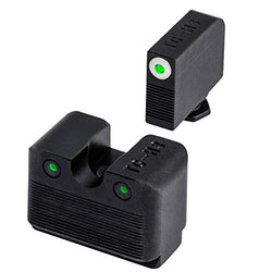TRUGLO Tritium Pro Glow-in-The-Dark Handgun Night Sights for Glock Pistols, Glock MOS 20, 21, 25, 28, 29 and More, White Rear