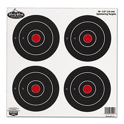 Dirty Bird 5" Round Splattering Targets, 12 SHEET PACK