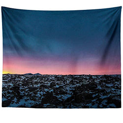 Berrykey Wall Hanging Tapestry - Wheel Yellow - Photography Home Decor Living Room - 51x60 inch