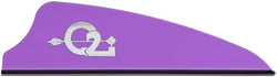 Q2i Fusion-II Shield Cut 2.1" Arrow Vanes - Pack of 100, Lightweight Fletching Vanes for Archery Accessories, Feather Fletching & Arrow Fletchings, Enhanced Crosswind Control for Precision, Violet