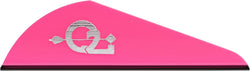 Q2i Archery Rapt-X Arrow Vanes - High-Profile Fletching Vanes with Tri-Fusion Adhesion for Stability & Control | Archery Accessories for Arrow Fletching | Pack of 36, Pink