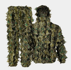 Leafy Suit - Camo Hunting Suits, Breathable Leafy Jacket, Lightweight & Breathable, Mossy Oak Greenleaf Pattern