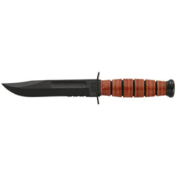 KA-BAR Short USMC Serrated Knife, UPC :617717212529