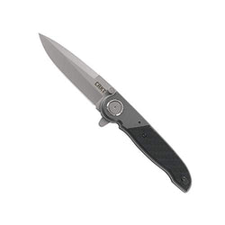 CRKT M40-03 EDC Folding Pocket Knife: Everyday Carry, Bead Blast Blade, Flipper Open, Deadbolt Lock, Aluminum & Glass Reinforced Nylon Handle, 4-Position Pocket Clip