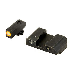 AmeriGlo Spartan Tactical Operator Sights for Glock 17,19,22,23,24,26,27,33,34,35,37,38,39, Green/Green, ProGlo Front Sight w/Orange Outline, Pro-Operator Tritium Rear GL-446, UPC :644406906209