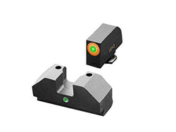 XS Sights F8 Tritium Night Sight Glocks, Large Tritium Front Sight, Fast Acquisition, Wide U-Notch Rear, Easy Alignment, Fits All Glocks (Glock 42, 43, 43X, 48)