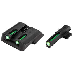 TFO Tritium/Fiber-Optic Day/Night Handgun Sights, Grn/Grn, S&W M&P (incl SHIELD & .22, ex .22 Comp),SD9,SD40 (ex VE )