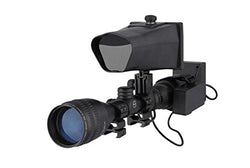 NiteSite Wolf 330 Yards Identification Range Scope Mounted Night Vision System for Zero Light Hunting (Black, Full Kit)