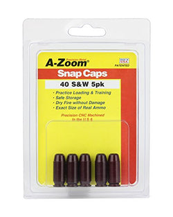 A-ZOOM 40 S & W Snap Cap 5PK, Red (15114)