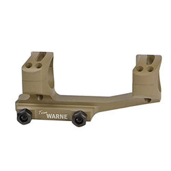 Warne Scope Mounts Warnex 40mm Mounts XSKEL30DE Warnex 40mm Mounts, Gen 2 Extended Skeletonized Msrx 40mm Mount Picatinny-Style with Rings, 1Piece, 30mm Tube Diameter, Dark Erth