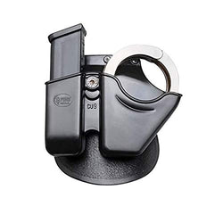 Fobus Belt Combo Pouch for 9mm & .40 Double - Stack / Chain Handcuffs (CU9BH), multi, one size