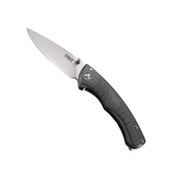 CRKT Full Throttle EDC Folding Pocket Knife, Everyday Carry Utility Folder with Frame Lock, Drop Point Blade with Bead Blast Finish, Outburst Assisted Opening 7031