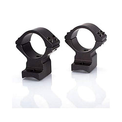 Talley Lightweight Alloy 1in High Black Scope Mounts Compatible with Weatherby