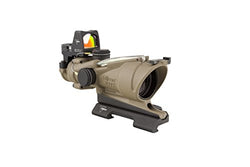 Trijicon 4x32mm ACOG Dual Illumination Red Chevron .223 Reticle 3.25 MOA RMR Sight TA51 Mount Black Optics