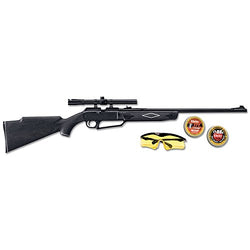 880 Powerline Air Rifle Kit, Dark Brown/Black, 37.6 Inch/.177 Caliber