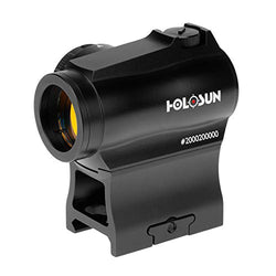 HOLOSUN HE503R-GD Gold Circle Dot/Rotary Switch Red Dot Tactical Sight,Black