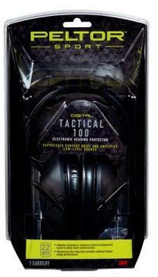 Peltor TAC100-OTH Sport Tactical 100 Earmuff, 22dB - Quantity 4