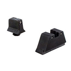 Trijicon GL201-C-600661 Bright & Tough Night Sight Suppressor Set, Glock 17-39 Models, black Front/Rear with Green Front Lamp & Yellow Rear Lamps