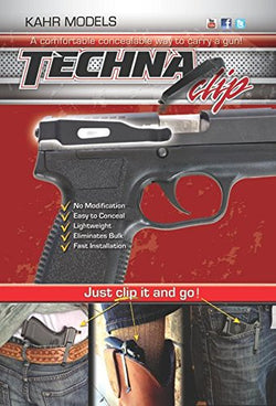 Techna Clip - Kahr .9MM .40 .45 Models - Conceal Carry Gun Belt Clip (Right-Side)
