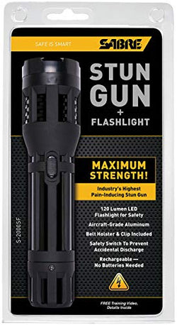 SABRE MAX STUN Gun + Flashlight