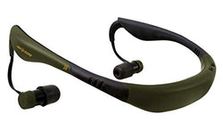 Pro Ears Stealth 28 - PEEBGRN - Electronic Hearing Protection & Amplification - NRR 28 - Behind The Head Ear Buds - Digital Earbuds, Green