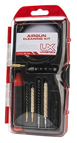 Umarex .177 and .22 Caliber Air Gun Cleaning Kit - Includes Cleaning Rod, Brushes, Mops, Jags, Pads, Driver Set and Thread Adapter