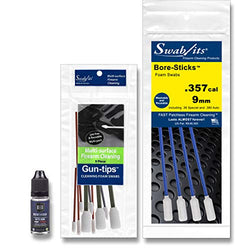 SWAB-ITS 9mm/.357cal/38spl/380auto Handgun Firearm Cleaning Kit 357 Caliber