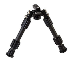 Caldwell Accumax Carbon Fiber M-Lok KeyMod Bipod with Twist Lock Quick-Deployment Legs for Mounting on Long Gun Rifle for Tactical Shooting Range and Sport, 6-9 inches