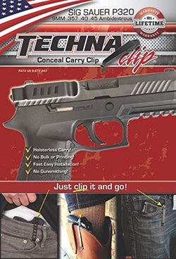 Techna Clip Gun Belt Clip - Sig Sauer P320 (Ambidextrous)