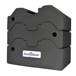 BenchMaster BMWRABB3 Weapon Rack Adjustable 3 Piece Bench Block, Grey