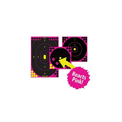 ShootNC Pink 8" Bull's-eye Tgt-6 pk