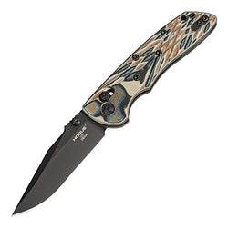 Hogue Folding Knife 3.25" Clip Point Blade Black Finish G10 Frame, Multi, One Size (24277)