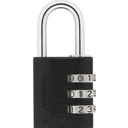 ABUS 145/30 Aluminum Black Combination Padlock