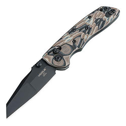 Hogue 24267 Deka 3.25" ABLE Lock Folder - Modified Wharncliffe Blade Black Finish - G-10 Frame - G-Mascus Dark Earth, Multi, One Size