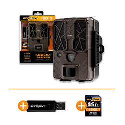 SPYPOINT FORCE-20 Trail Camera 20MP HD Video w/ 48x High Power LEDs & Infrared Boost Tech for GREAT NIGHT IMAGE, 80' Flash Range, Low Glow Backlit Setup LCD Screen