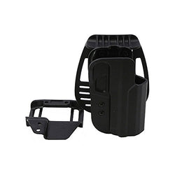 Uncle Mike's Kydex Off-Duty and Concealment OT Hip Holster with PBA (Black, Size 18, Right Hand)