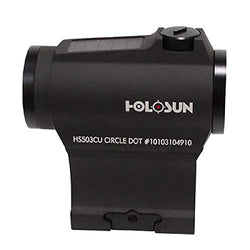 HOLOSUN HS503CU, Paralow Red Dot Sight 1X, 2 MOA Dot & 65 MOA Circle, Matte Black