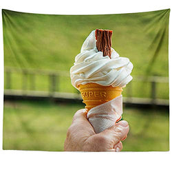 Berrykey Wall Hanging Tapestry - Green Yellow - Photography Home Decor Living Room - 51x60 inch