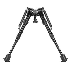 Caldwell XLA Fixed 6-9 Inch Bipod with Adjustable Notched Legs and Slim Folding Design for Easy Transport, Rifle Stability, and Target Shooting