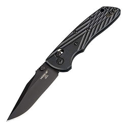 Hogue 24276 Deka 3.25" ABLE Lock Folder - Clip Point Blade Black Finish - G-10 Frame - Solid Black